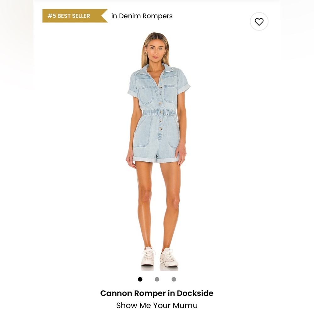 Show Me Your MuMu Denim Romper